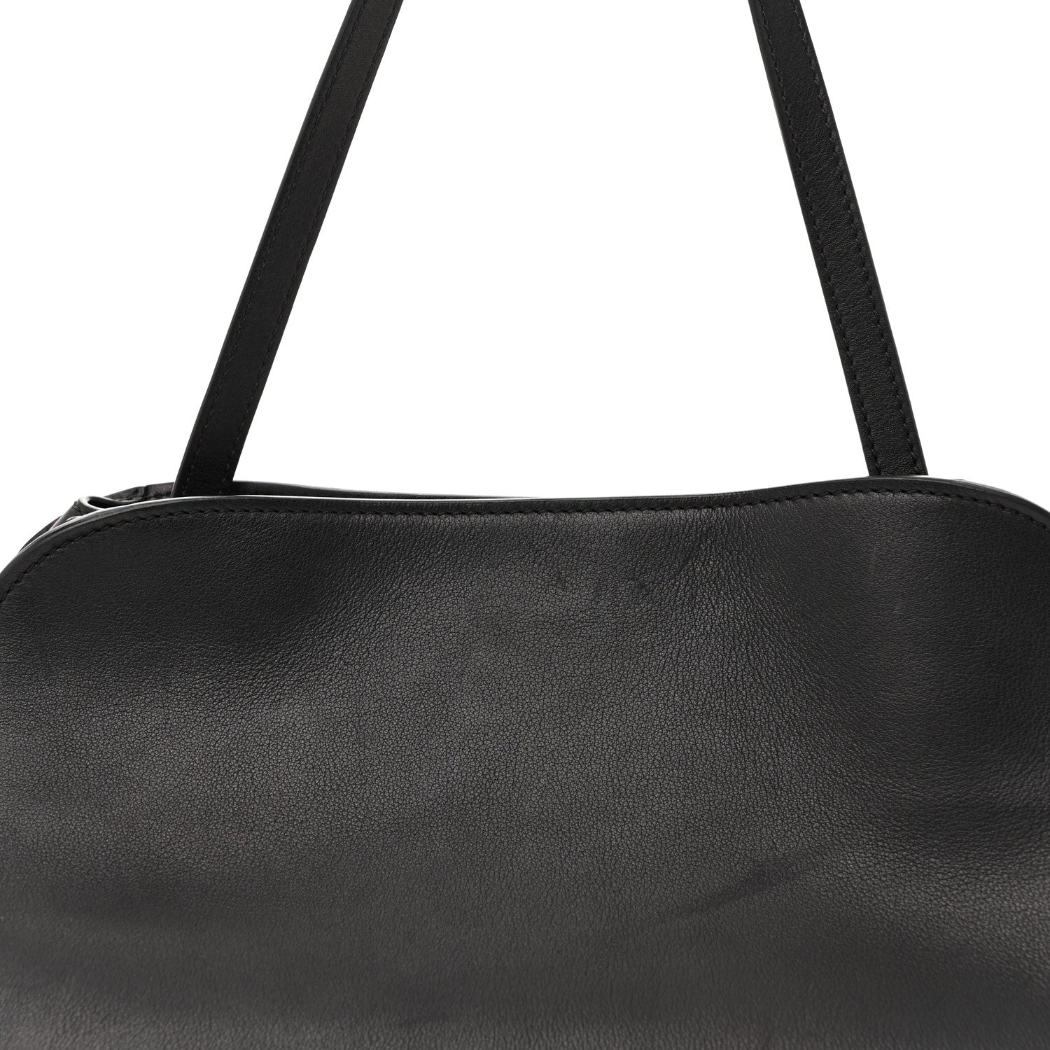 The Row Smooth Calfskin Peggy Bag Black 7 of 9