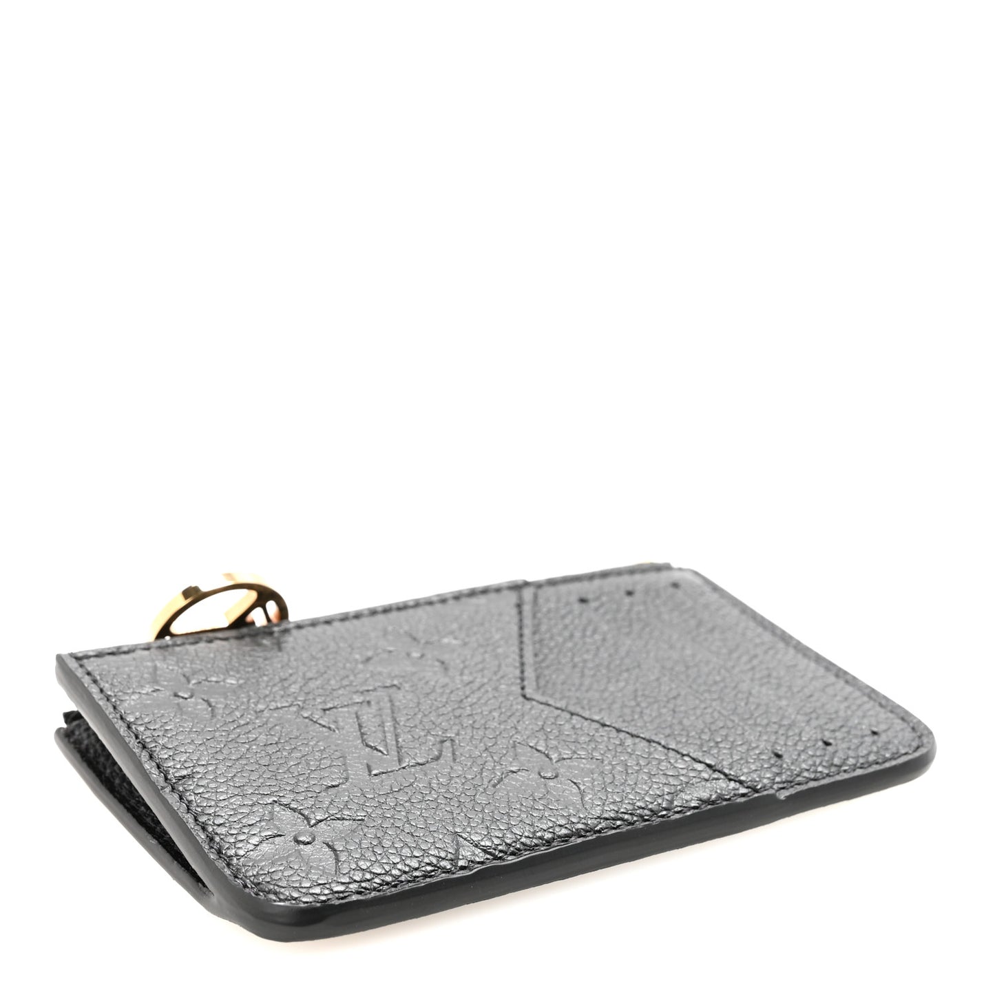 Empreinte Monogram Zipped Romy Card Holder Black