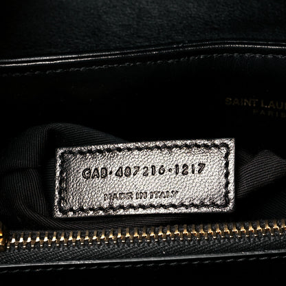 Saint Laurent Calfskin Y Quilted Monogram Medium Loulou Chain Satchel Black 7 of 10