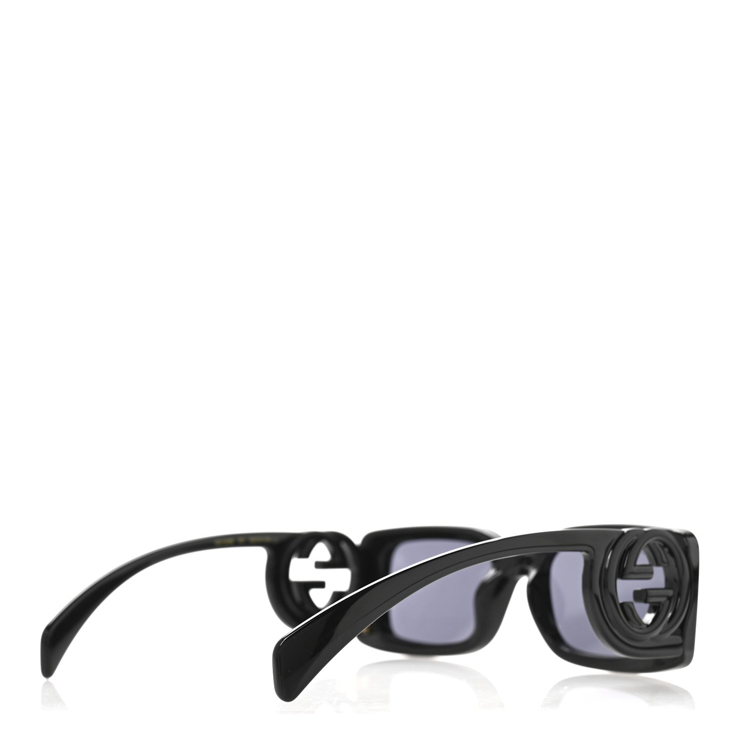 Gucci Acetate Chaise Rectangle Frame Sunglasses GG1325S Black 4 of 8