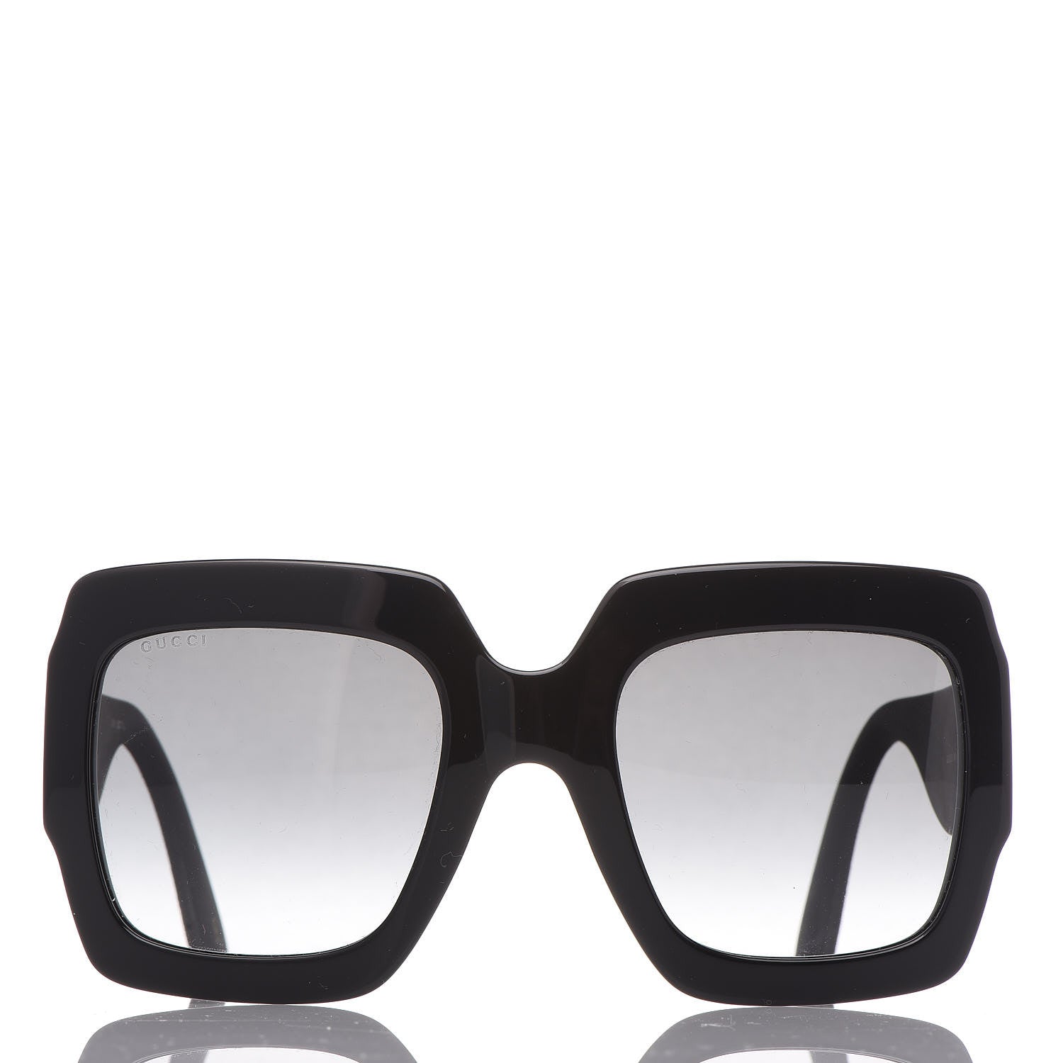 Gucci Square Frame Glitter GG0102S Sunglasses Black 3 of 7