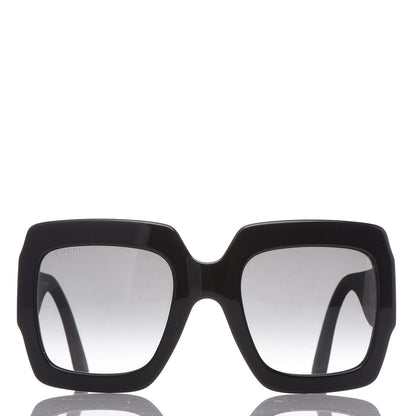 Gucci Square Frame Glitter GG0102S Sunglasses Black 3 of 7