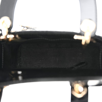 Christian Dior Patent Cannage Mini Lady Dior Black 5 of 10