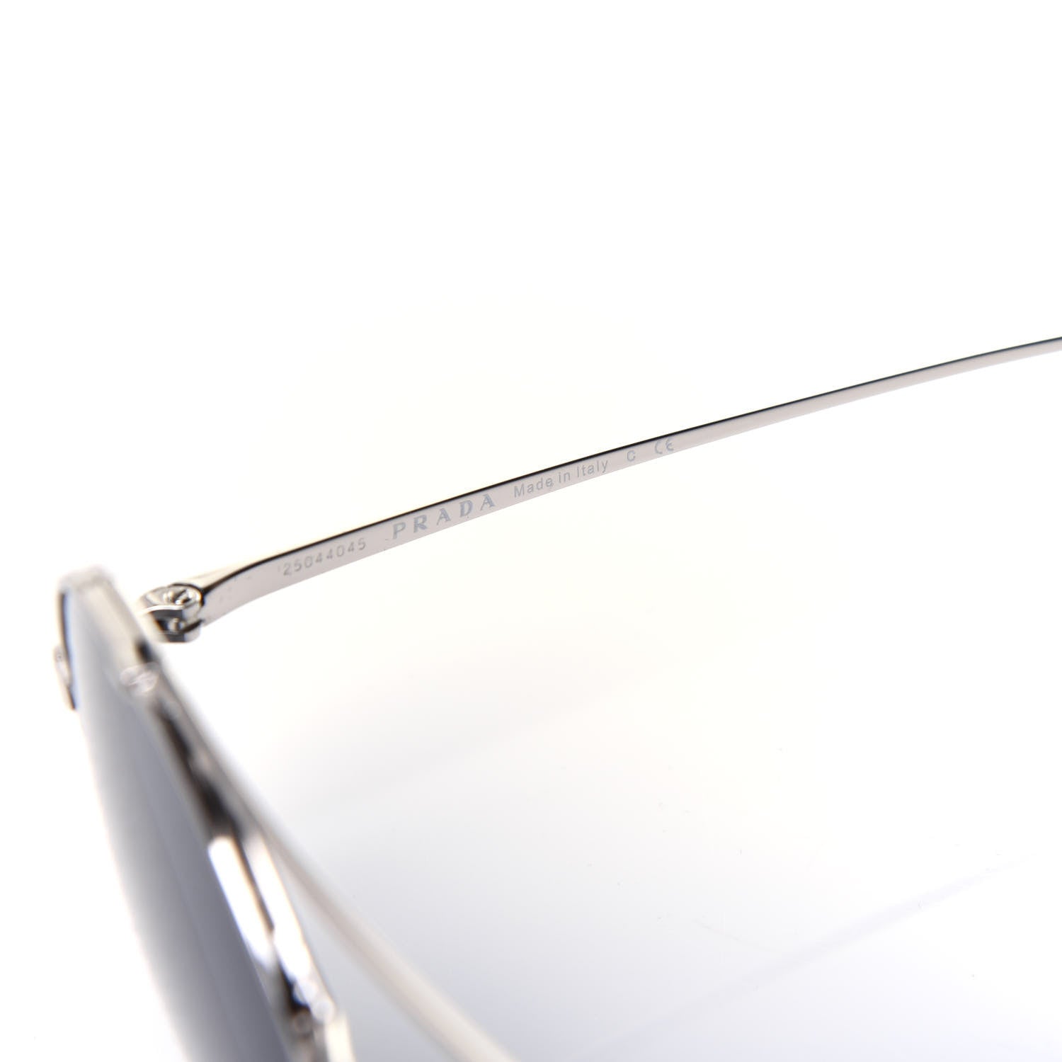 Prada Round Sunglasses SPR 56N Silver 6 of 8