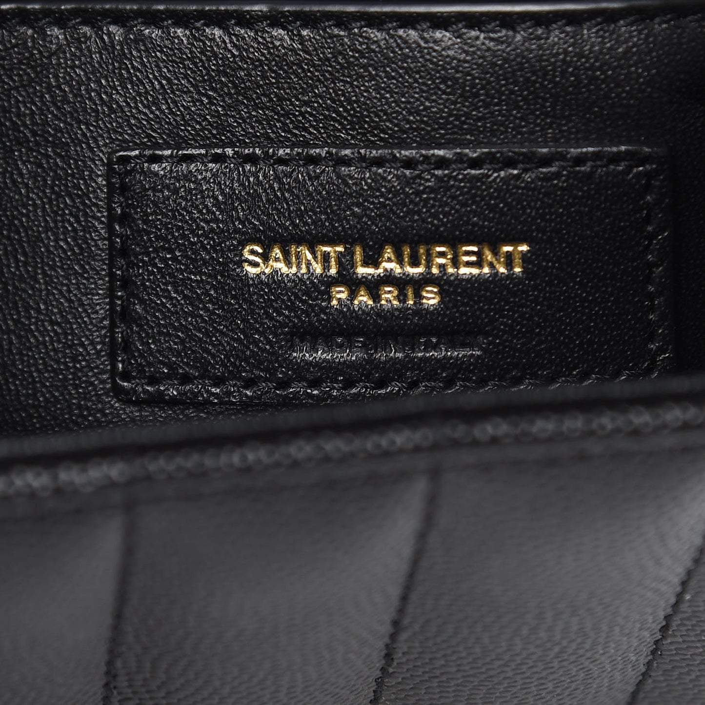 Grain De Poudre Matelasse Monogram Medium Vicky Chain Bag Black