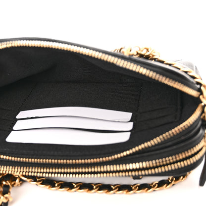 Chanel Caviar Quilted Top Handle Phone Holder With Chain Black 7 of 14