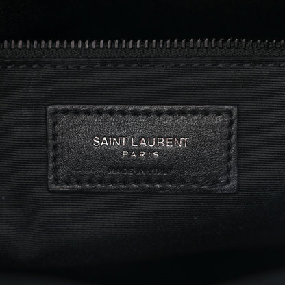 Saint Laurent Lambskin Quilted Monogram Monochrome Medium Loulou Puffer Chain Satchel Black 6 of 10