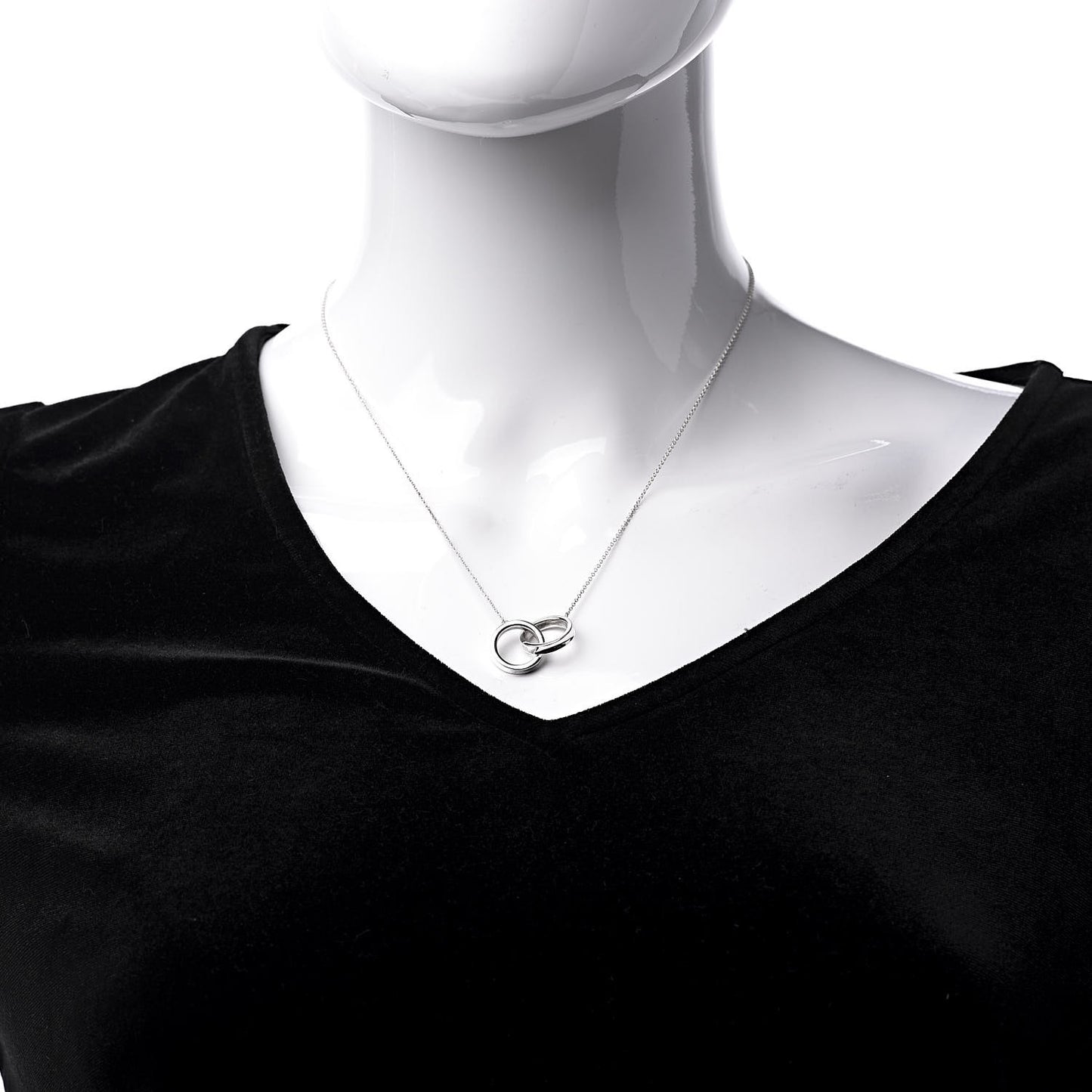 Sterling Silver 1837 Interlocking Circles Pendant Necklace