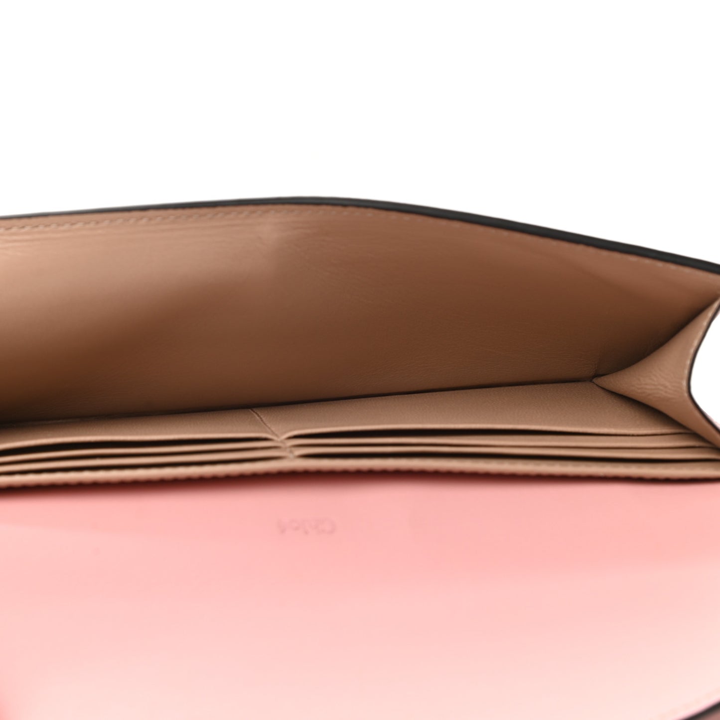 Calfskin Georgia Flap Wallet Washed Pink