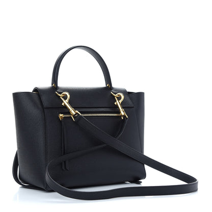 Celine Grained Calfskin Micro Belt Bag Black 3 of 9