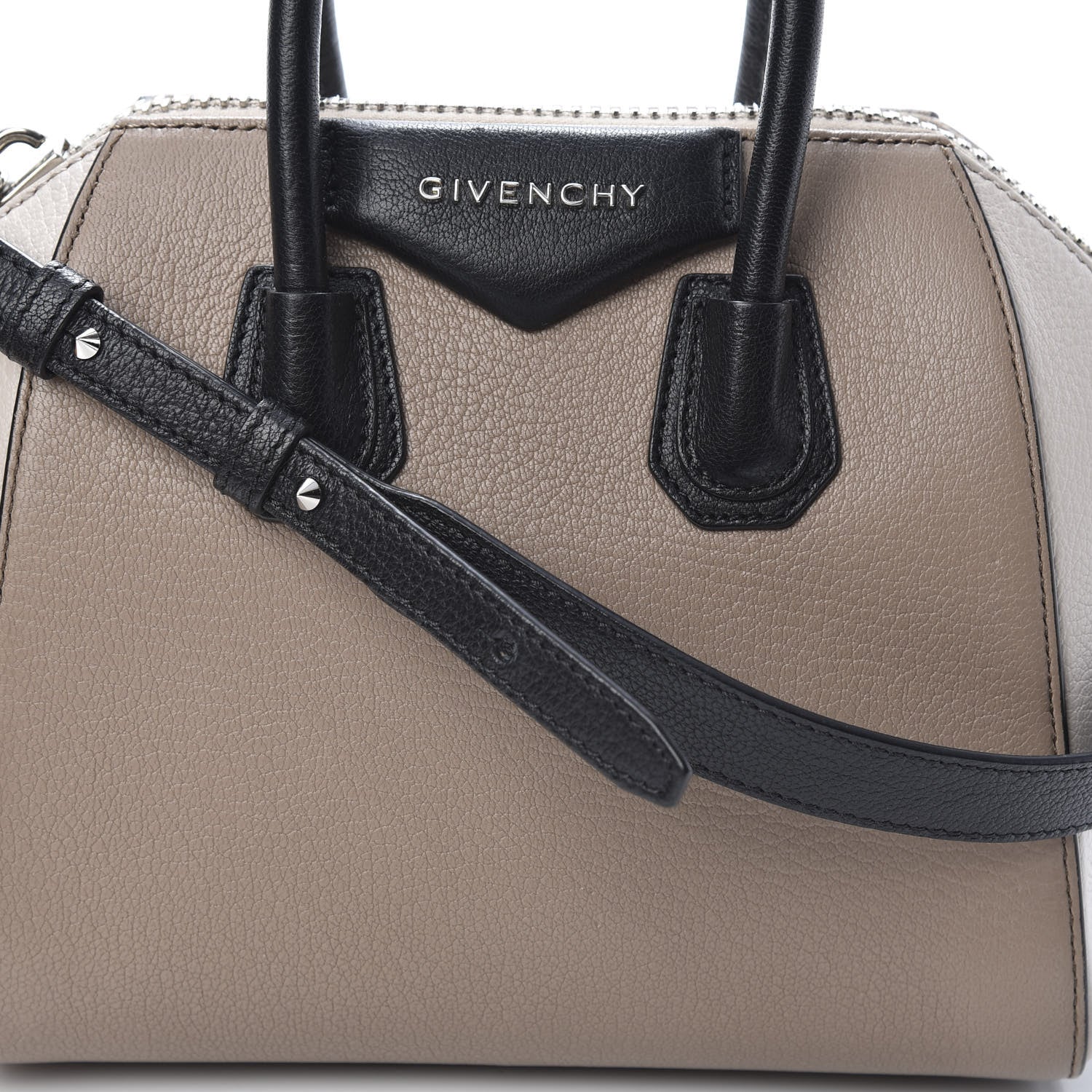 Givenchy Sugar Goatskin Mini Tri-Color Antigona Linen 8 of 10