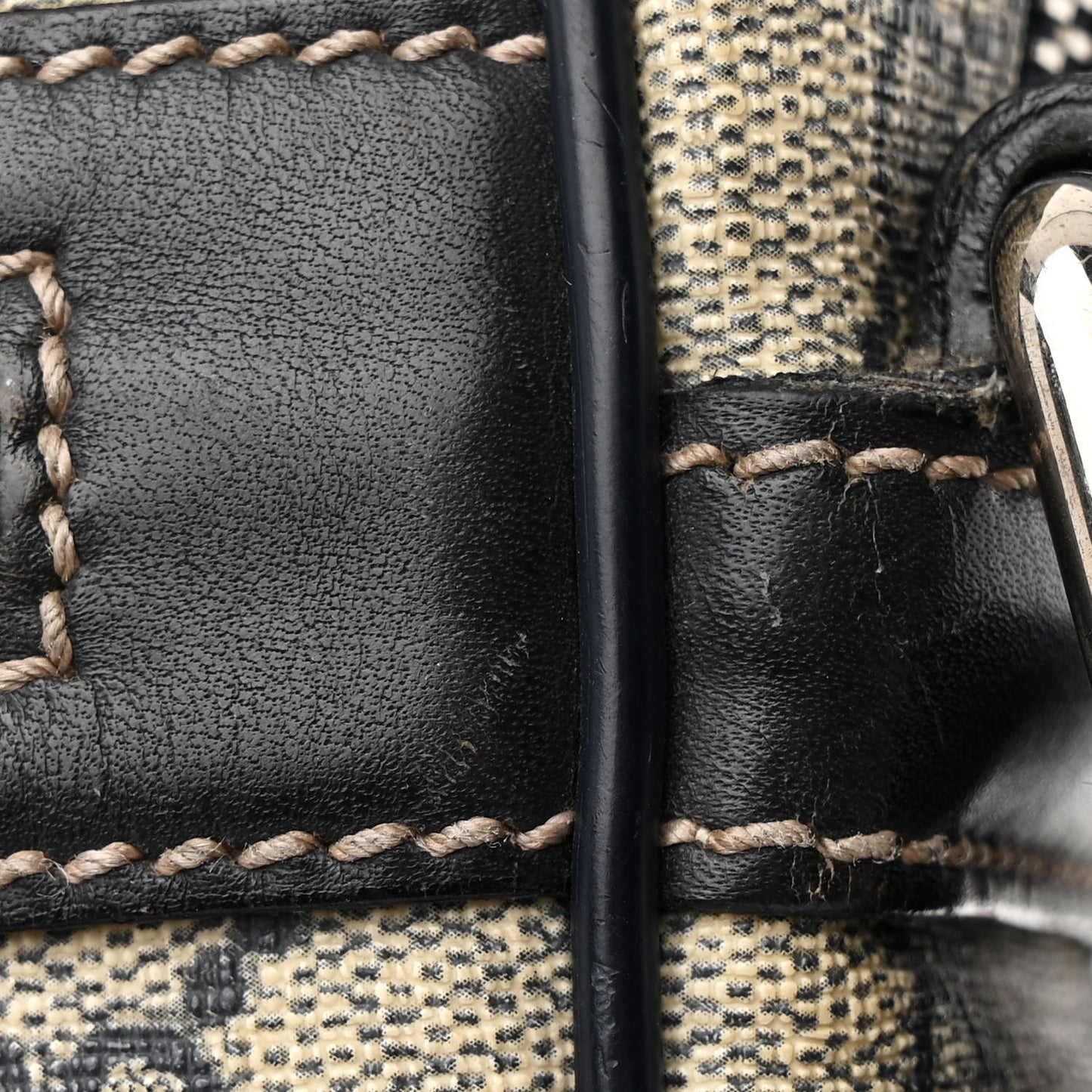 GG Plus Monogram Selleria Calfskin Medium Messenger Bag Beige Blue