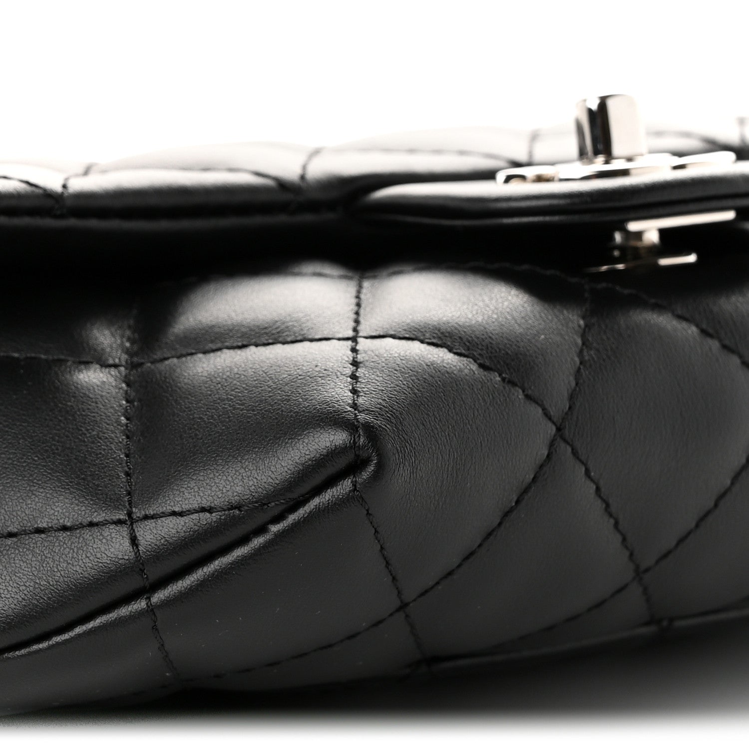 Chanel Calfskin Quilted CC Uniform Flap Belt Bag Black 10 of 11