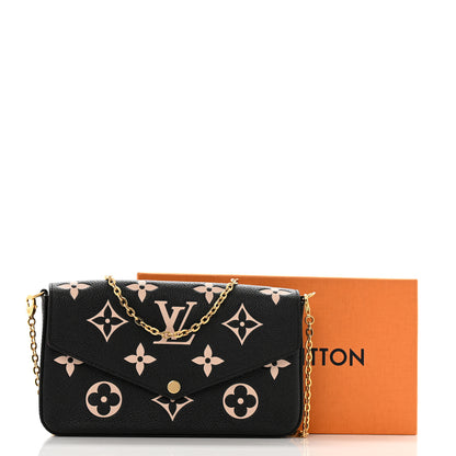 Louis Vuitton Empreinte Monogram Giant Felicie Pochette Black Beige 13 of 13