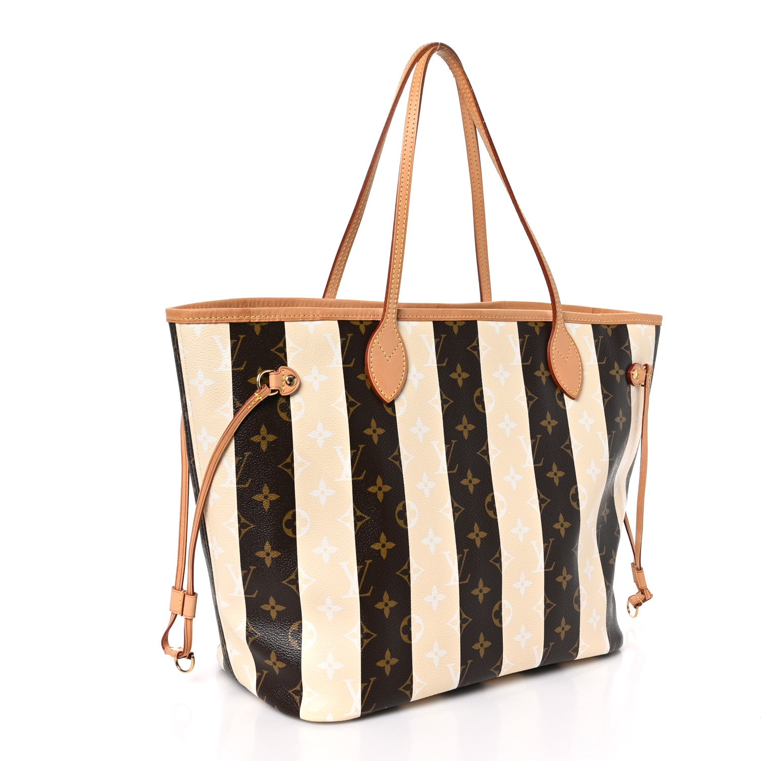 Louis Vuitton Monogram Rayures Neverfull MM 3 of 10