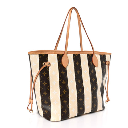 Louis Vuitton Monogram Rayures Neverfull MM 3 of 10