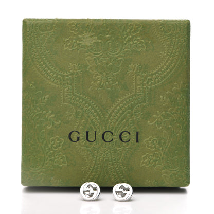 Gucci Sterling Silver Interlocking GG Stud Earrings 6 of 6