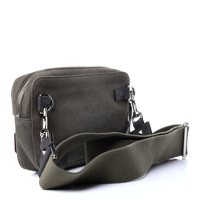 Valentino Garavani Canvas VLTN Print Rockstud Crossbody Olive 3 of 11