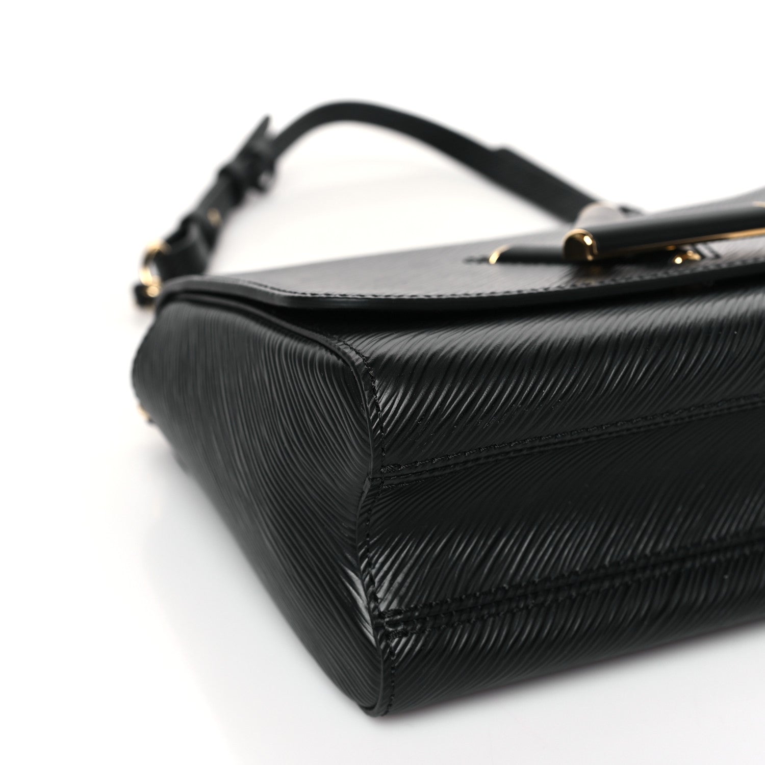 Louis Vuitton Epi Twist Braided Strap Shoulder Bag MM Black 7 of 8