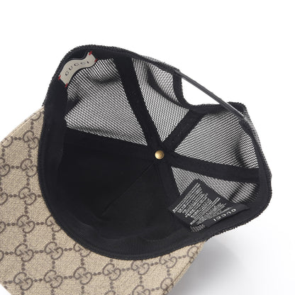 Gucci GG Supreme Monogram Bosco Patch Baseball Hat M Beige Malva 5 of 9