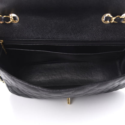 Chanel Caviar Quilted Jumbo Single Flap Black 5 of 11