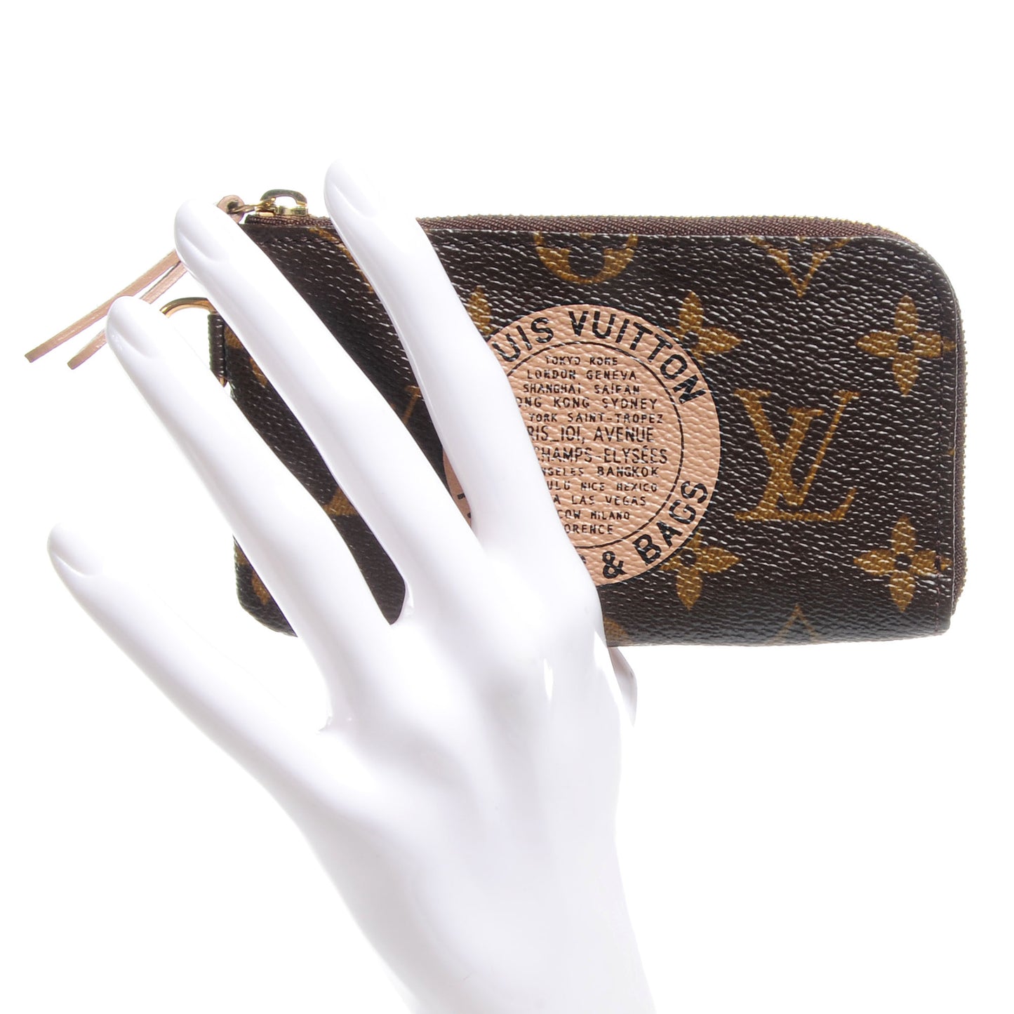 Monogram Complice Trunks and Bags Key Pouch Beige