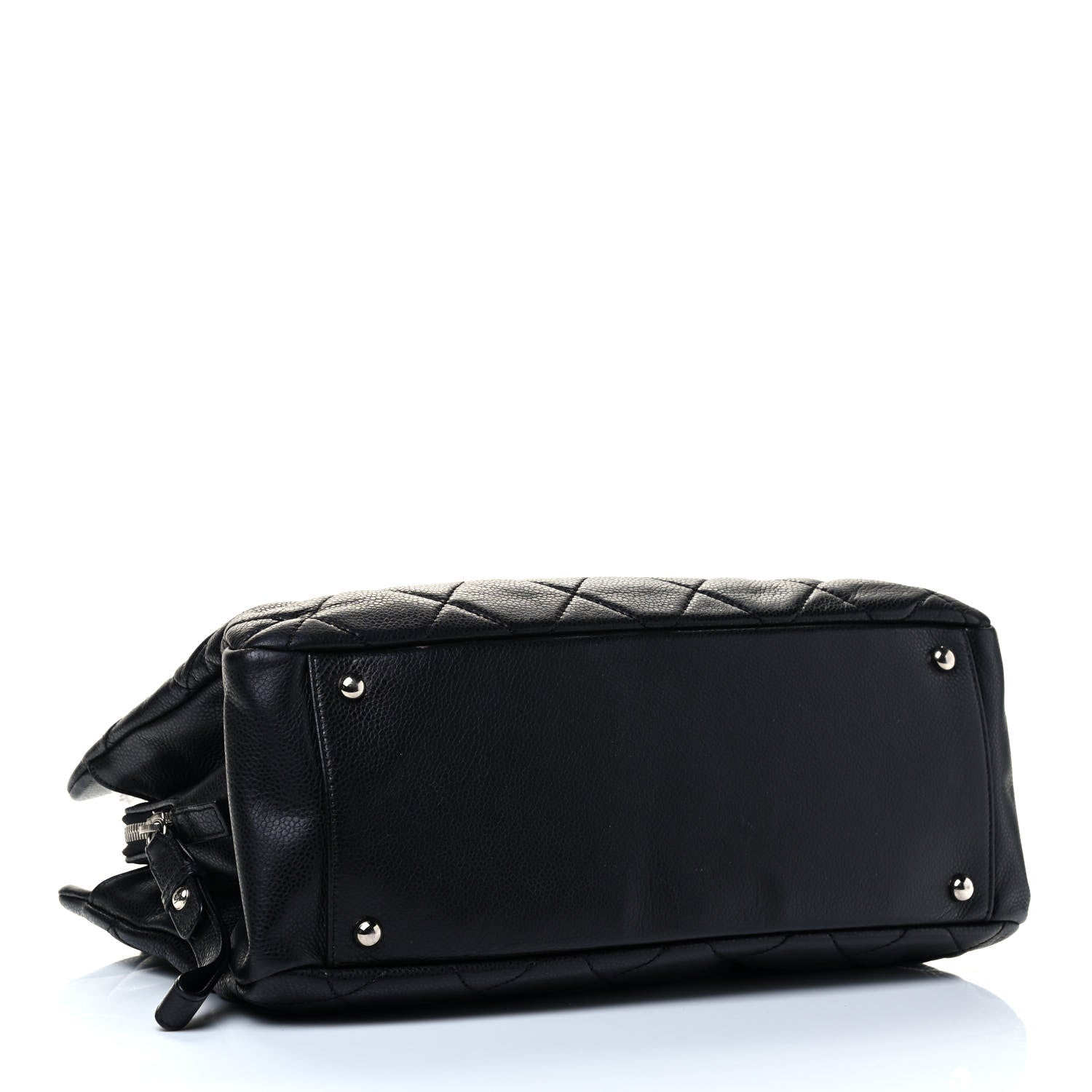 Chanel Caviar Quilted CC Timeless Soft Tote Black 3 of 4