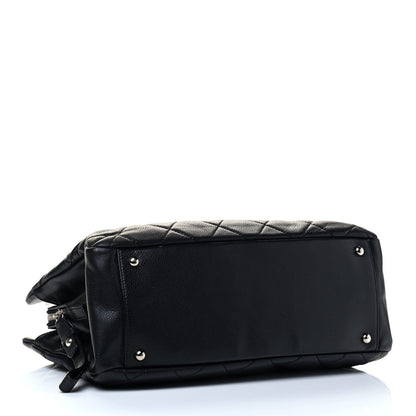 Chanel Caviar Quilted CC Timeless Soft Tote Black 3 of 4