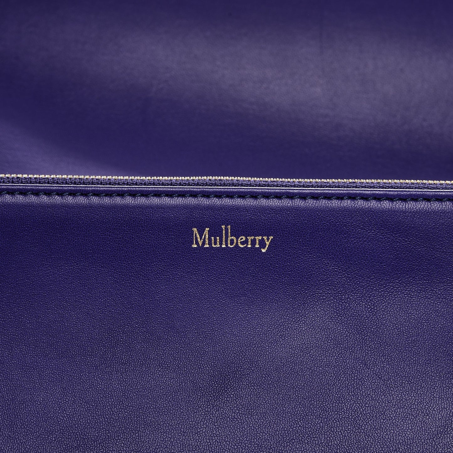 Classic Grain Calfskin Small Clifton Flap Indigo