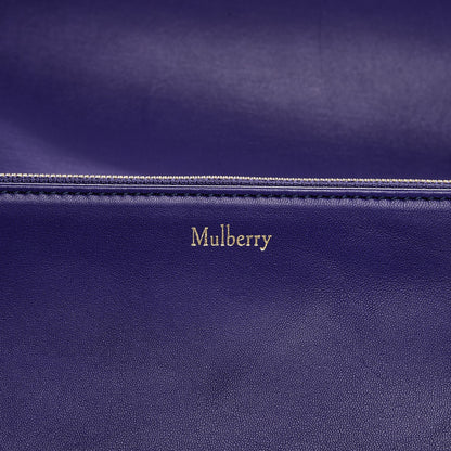 Mulberry Classic Grain Calfskin Small Clifton Flap Indigo 7 of 7