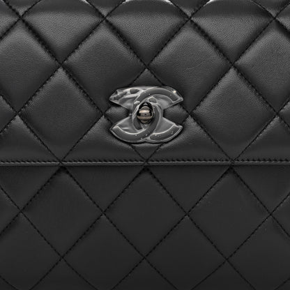 Chanel Lambskin Quilted Small Trendy CC Dual Handle Flap Bag So Black 8 of 12