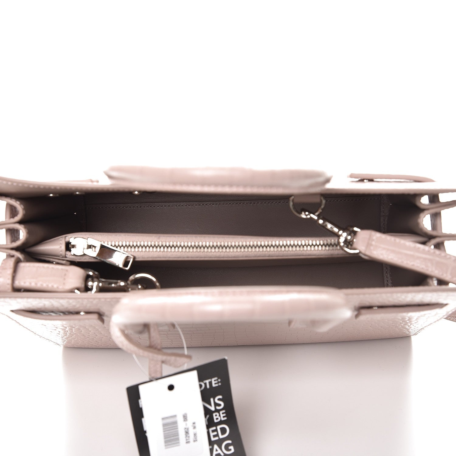 Saint Laurent Calfskin Crocodile Embossed Baby Sac De Jour Rose Antic 6 of 8