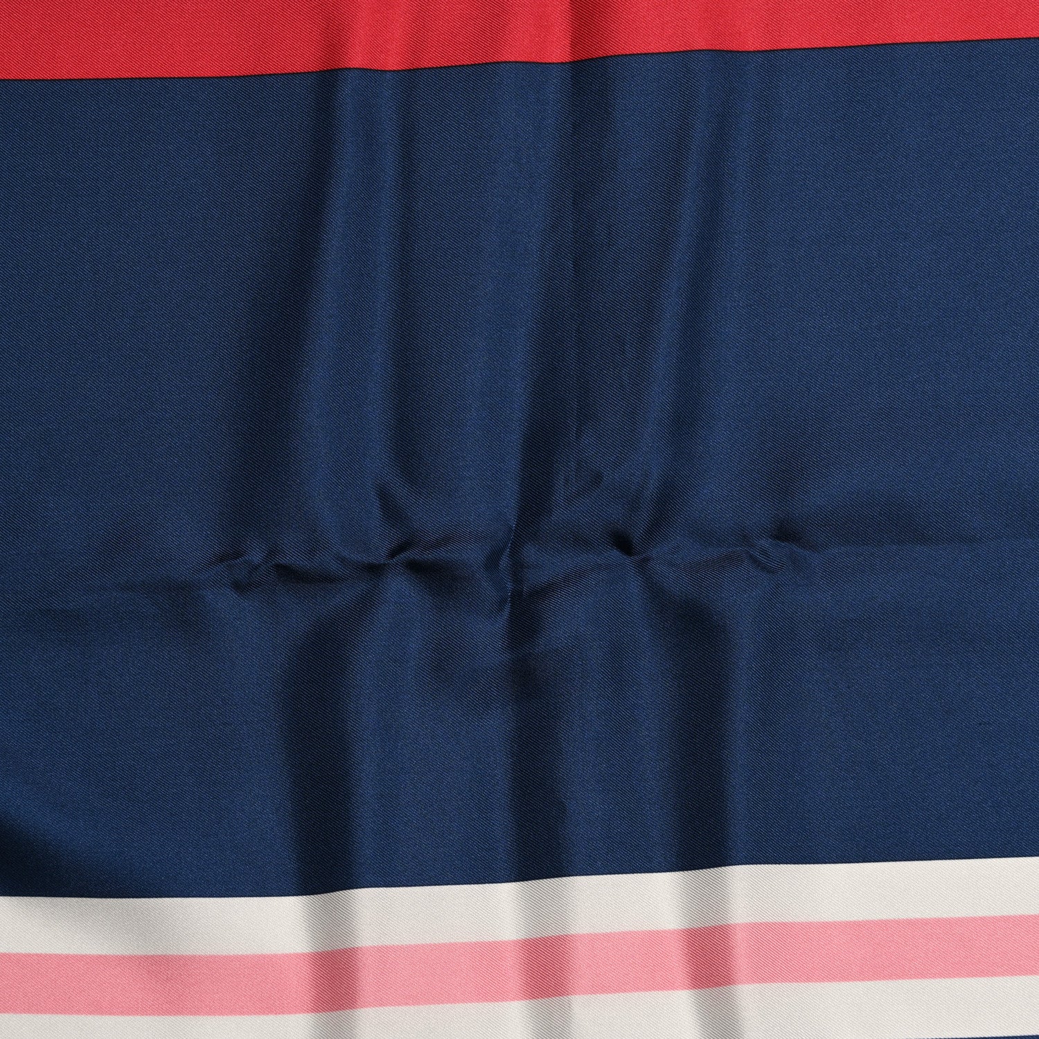 Chanel Silk Cruise Print CC Square Scarf Blue Red White 5 of 5
