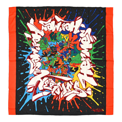 Hermes Silk Cashmere Graff Graffiti Shawl 140 1 of 5