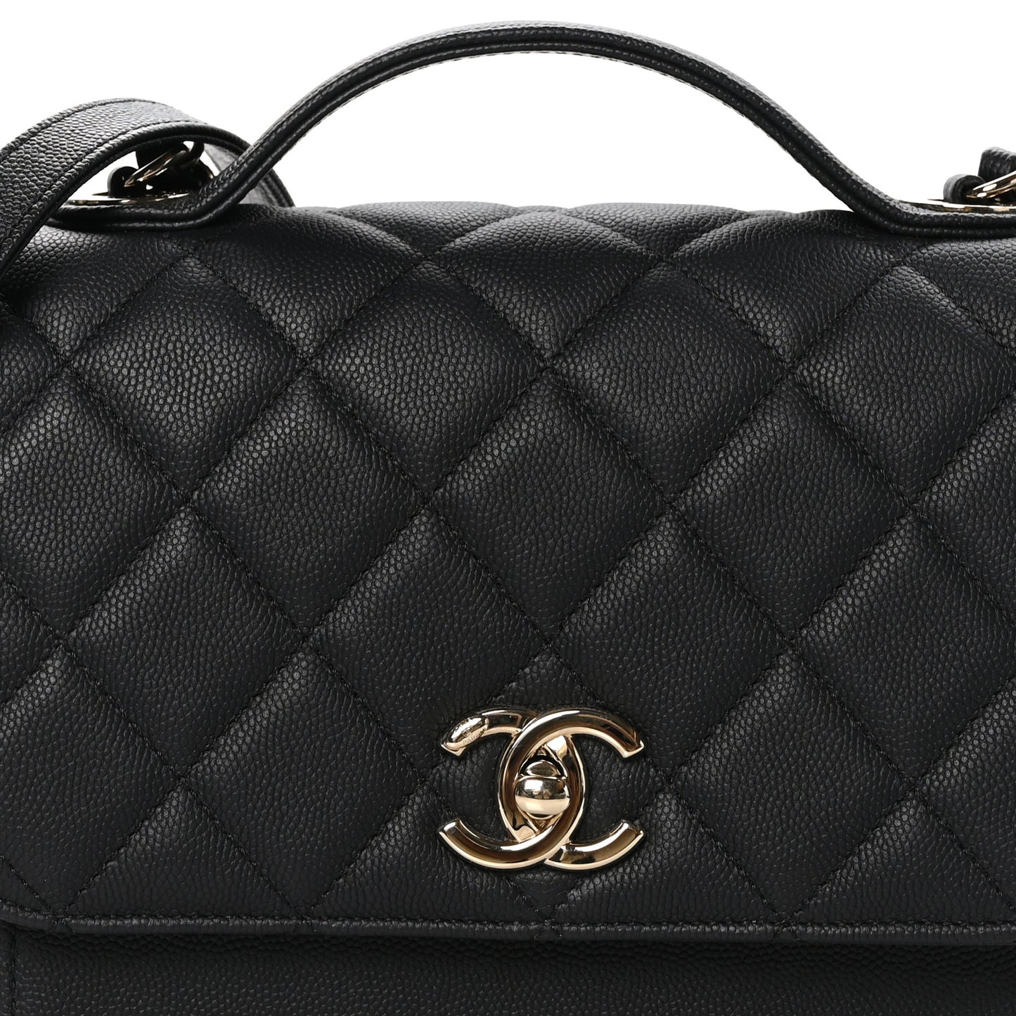 Caviar Quilted Medium Business Affinity Flap Black
