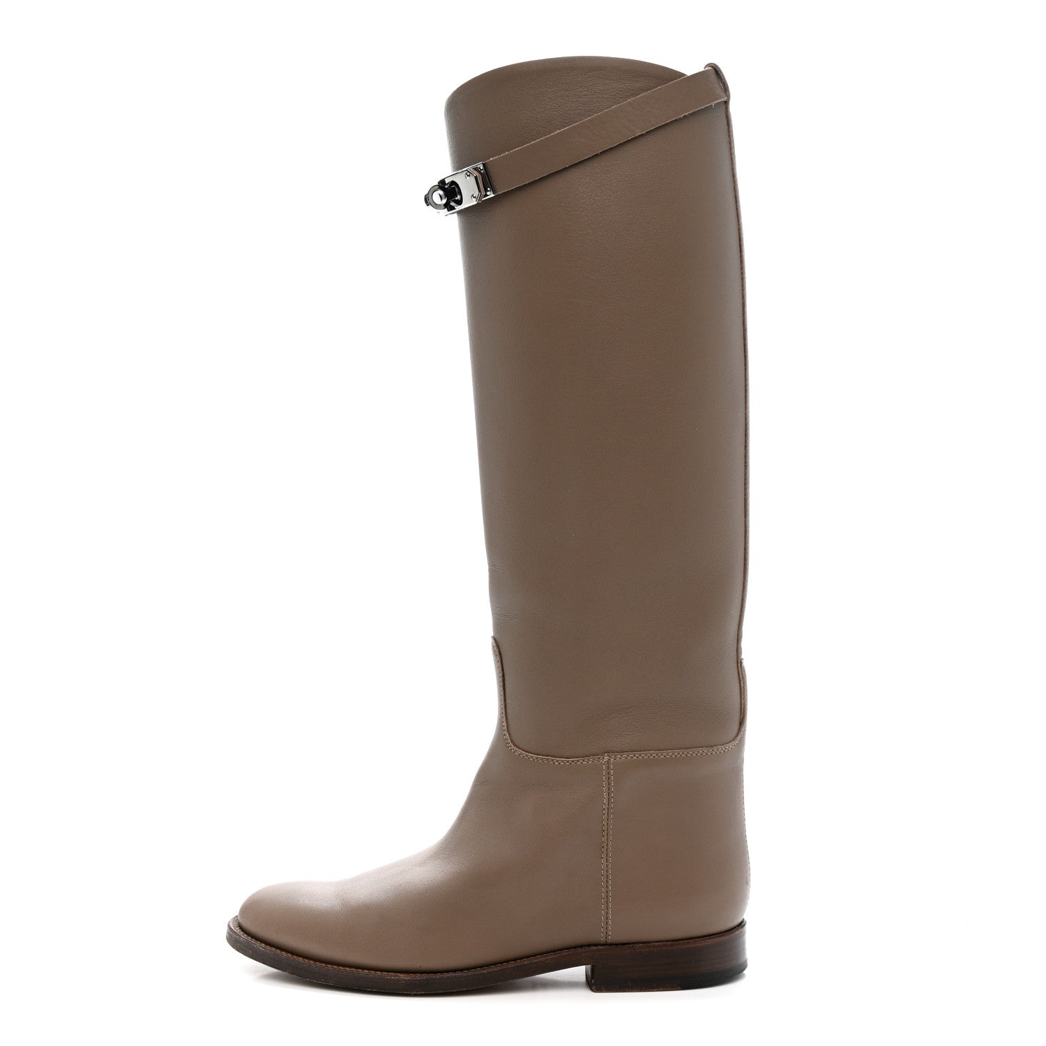 Hermes Swift Kelly Jumping Boots 36 Etoupe 1 of 9