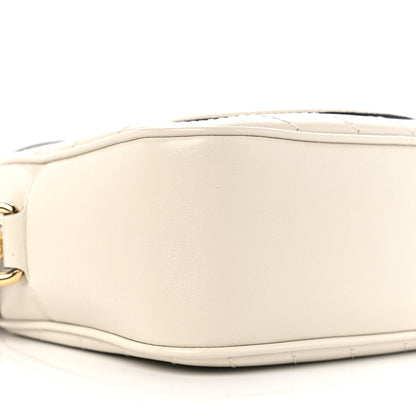 Gucci Sakai Be Green Calfskin Diagonal Stitched Small Blondie Shoulder Bag Mystic White 9 of 10