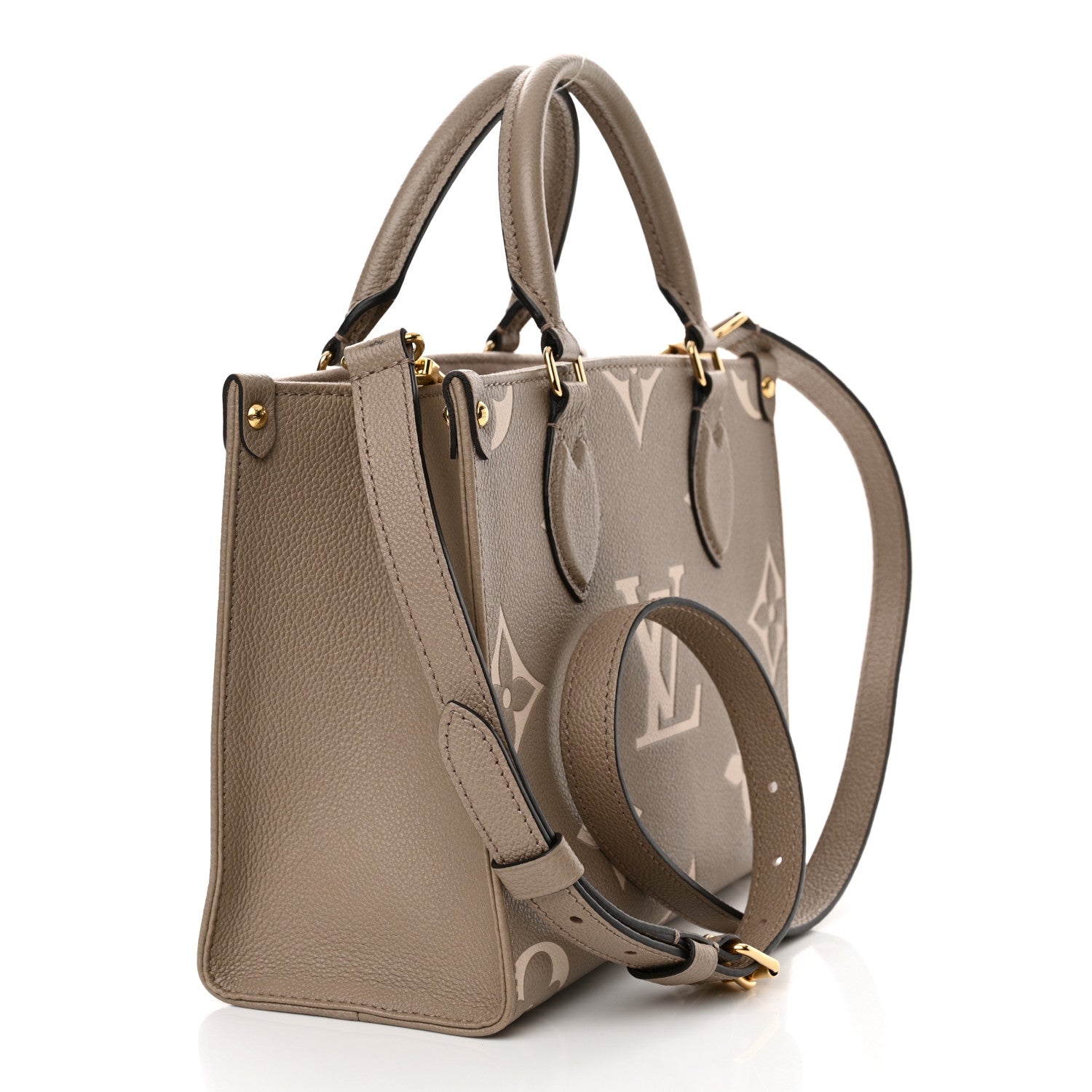 Louis Vuitton Empreinte Monogram Giant Onthego PM Tourterelle Creme 3 of 12