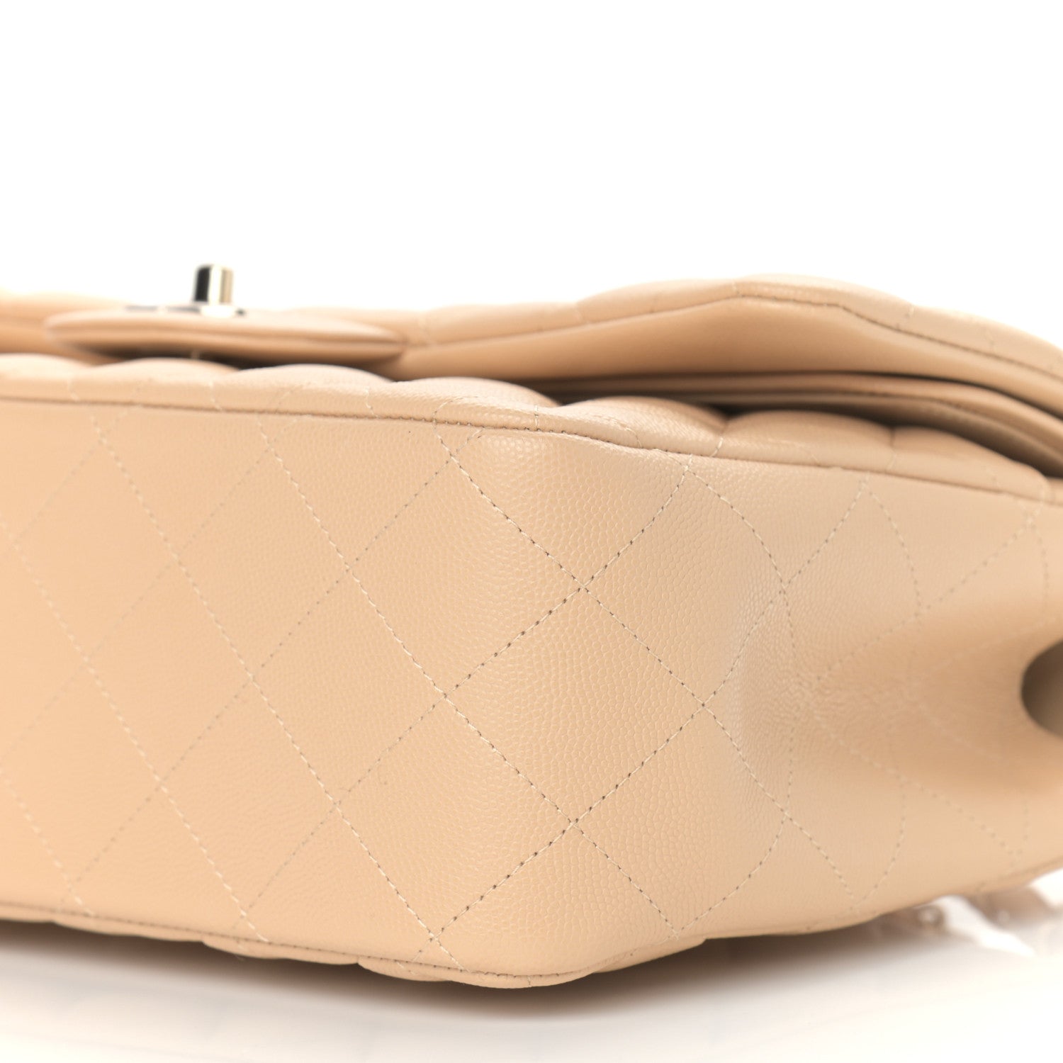 Chanel Caviar Quilted Jumbo Double Flap Beige Clair 9 of 9