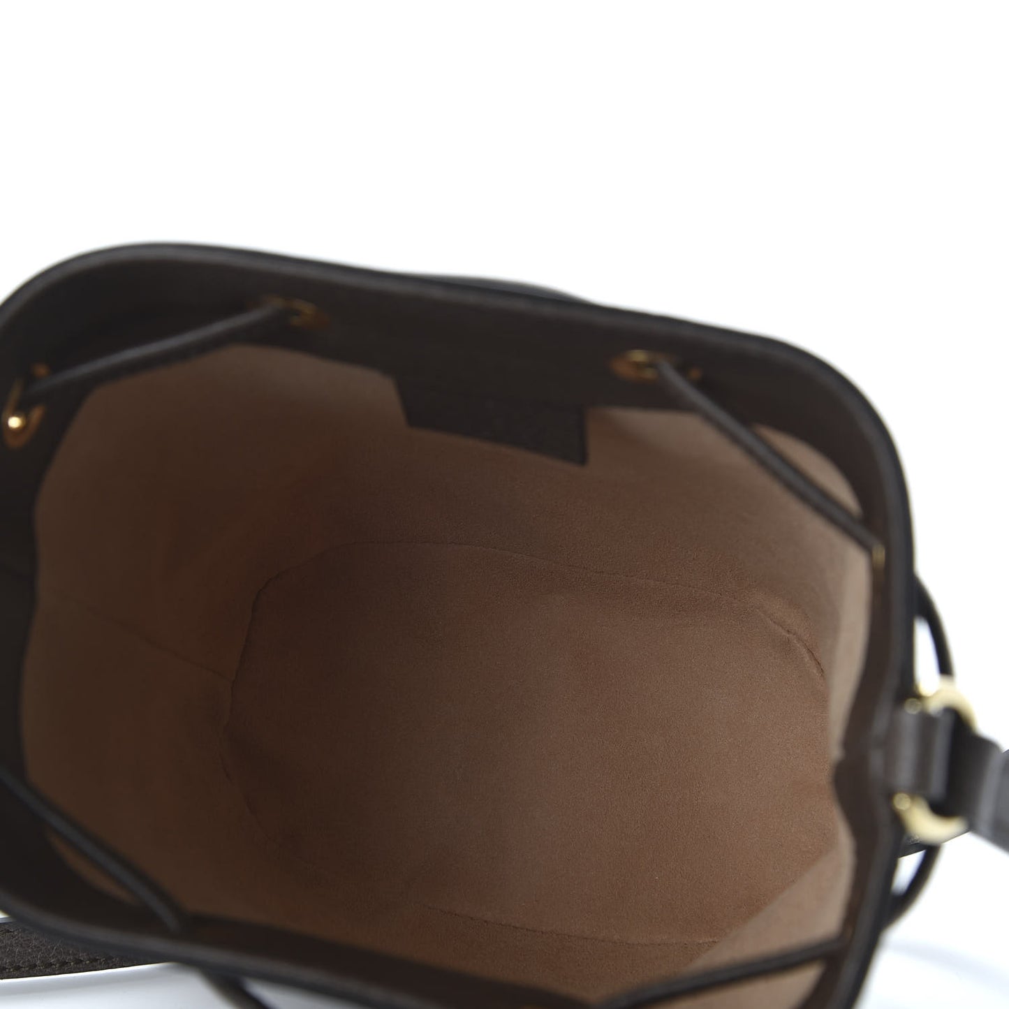 GG Supreme Monogram Web Mini Ophidia Bucket Bag Brown