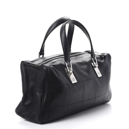 Chanel Lambskin Square Stitched Large Tote Black 3 of 9