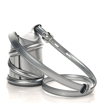 Alexander McQueen Metallic Calfskin The Curve Mini Shoulder Bag Silver 3 of 10