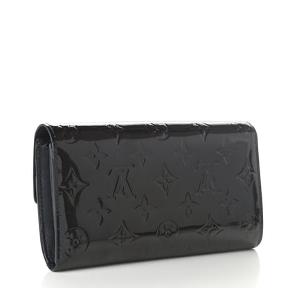 Louis Vuitton Vernis Sarah Wallet Blue Infini 3 of 9
