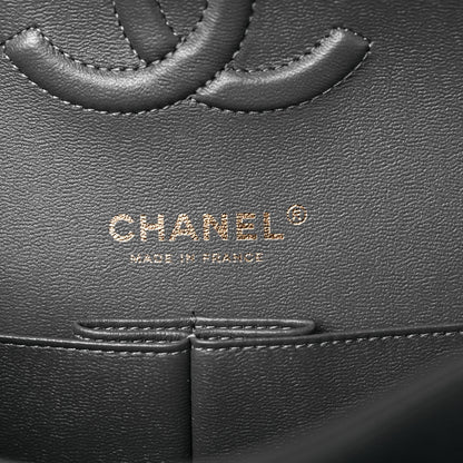 Chanel Caviar Quilted Medium Double Flap Dark Grey 6 of 10