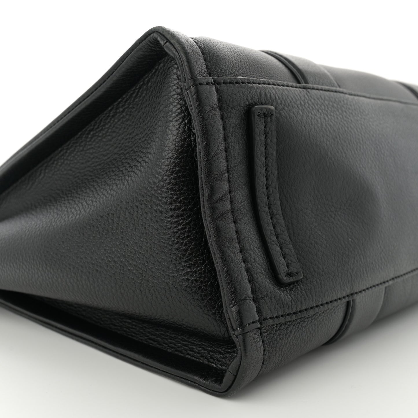 Grained Calfskin Large The Tote Bag Black