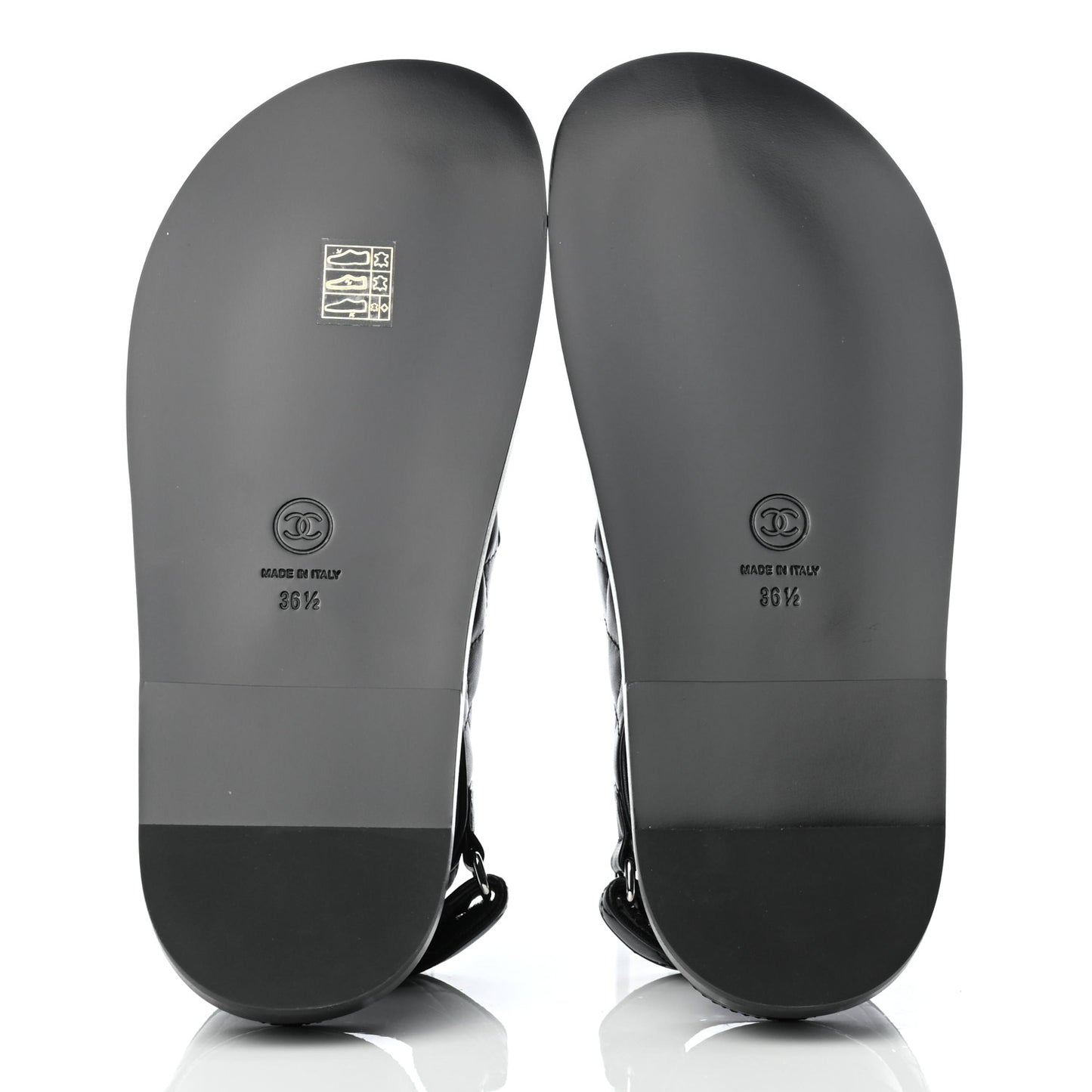 Lambskin Velcro Dad Sandals 36.5 Black