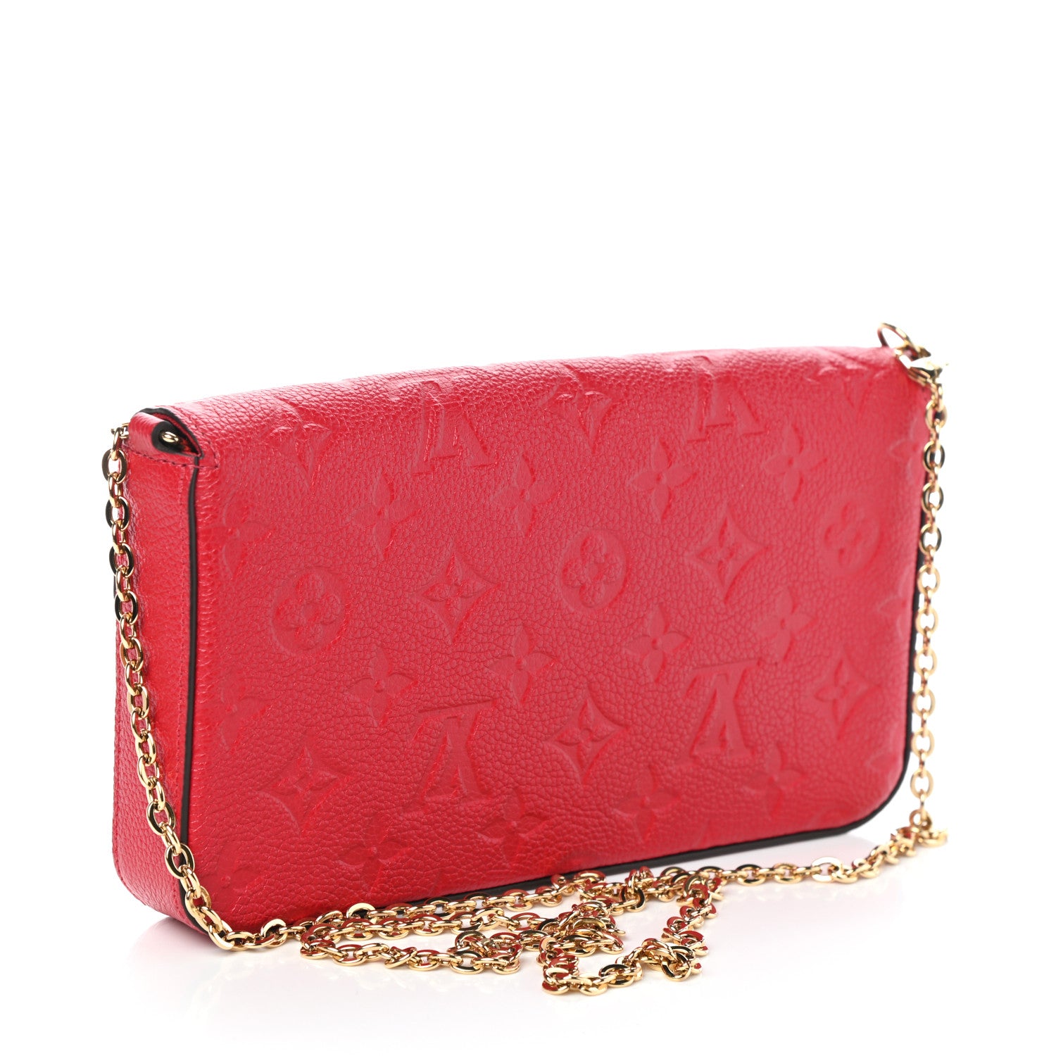 Louis Vuitton Empreinte Pochette Felicie Chain Wallet Scarlet 4 of 9