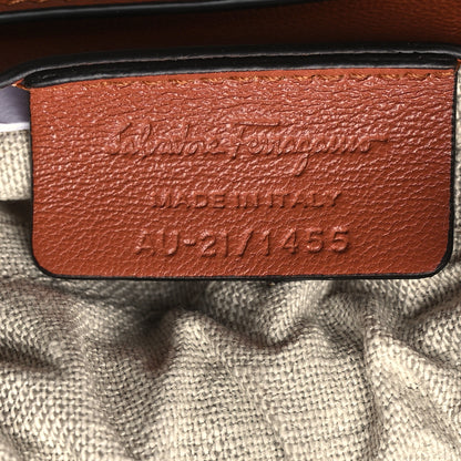 Salvatore Ferragamo Calfskin Cage Bag Brown 7 of 10