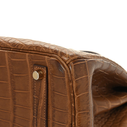 Hermes Matte Alligator Birkin 35 Alezan 10 of 13
