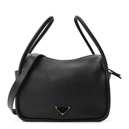 Prada Soft Calfskin Darling Shoulder Bag Black 1 of 10